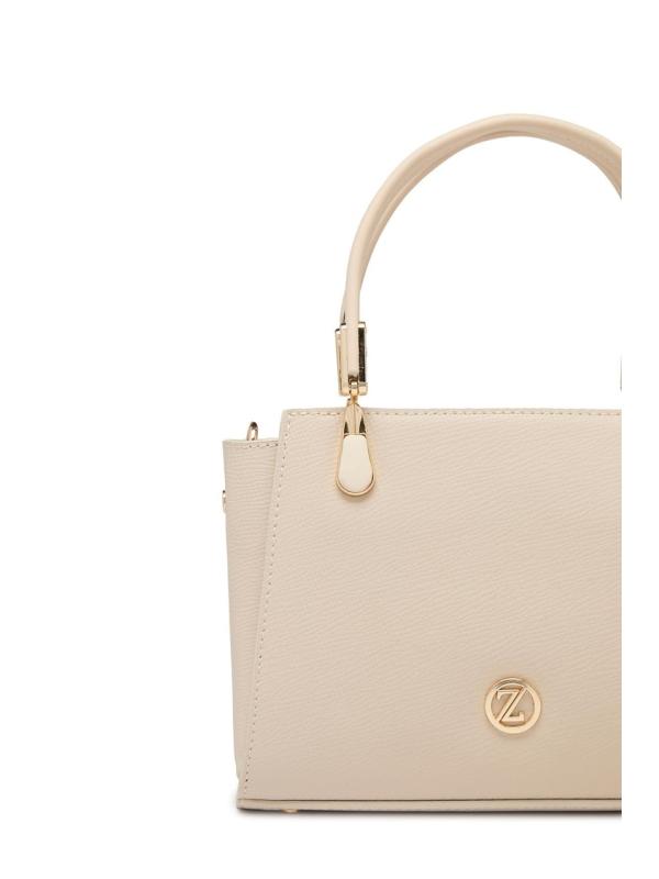 Sac à main et à bandoulière avec fermeture éclair texturée Z0047