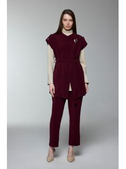 Ensemble trois piéces avec détails de broche TK-1176