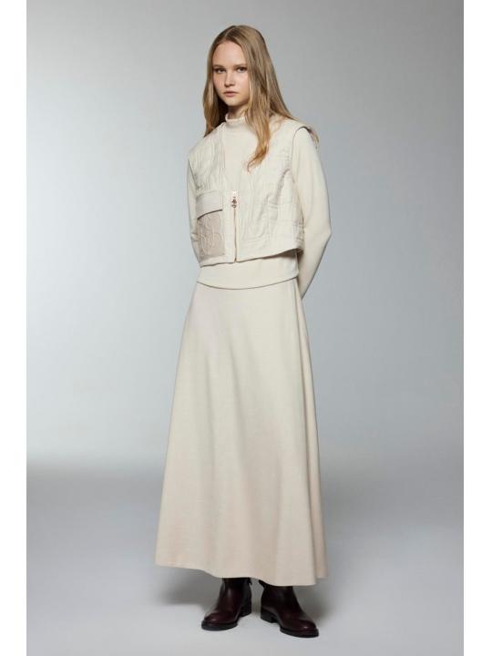 Ensemble trois piéces  combiné triple vanille détaillé à motifs poche TK-1650