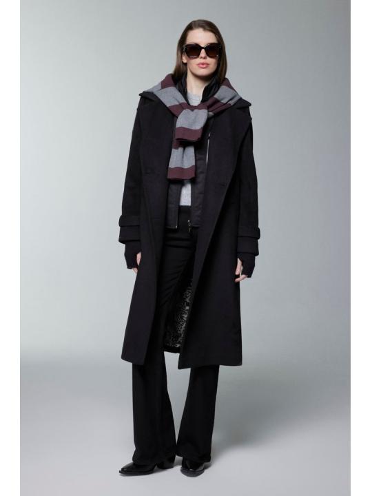 Manteau à double boutonnage matelassé 13840