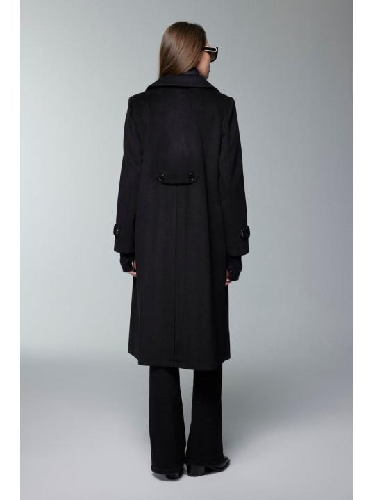 Manteau à double boutonnage matelassé 13840