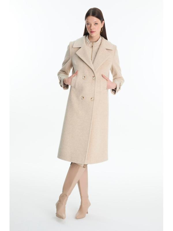 Manteau à double boutonnage matelassé 13840