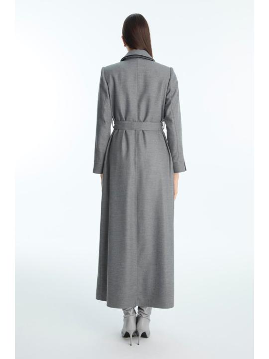 Fermeture éclair détaillée ceinturée Topcoat 13943