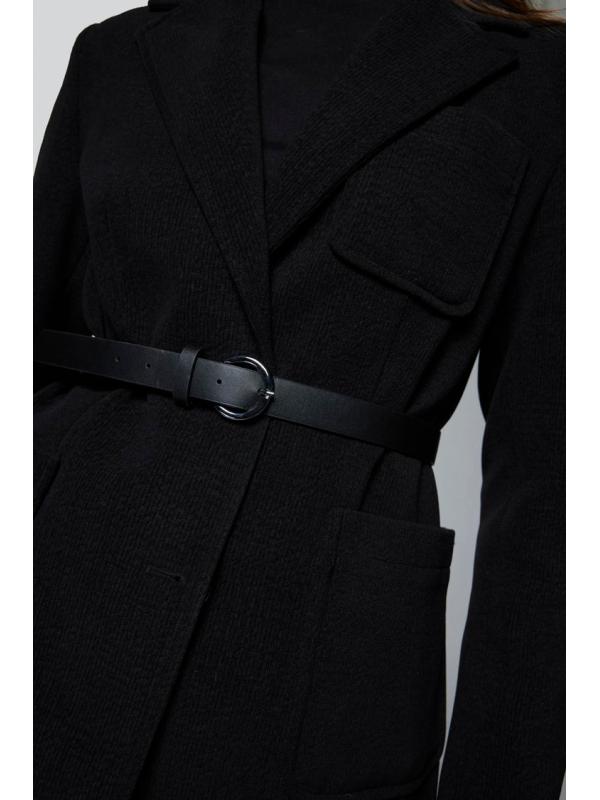 Veste à double boutonnage ceinturée C-0170