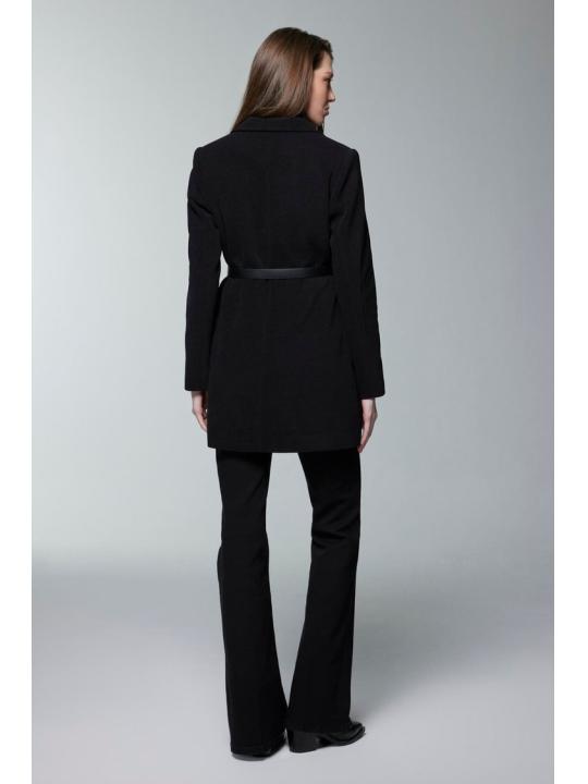 Veste à double boutonnage ceinturée C-0170