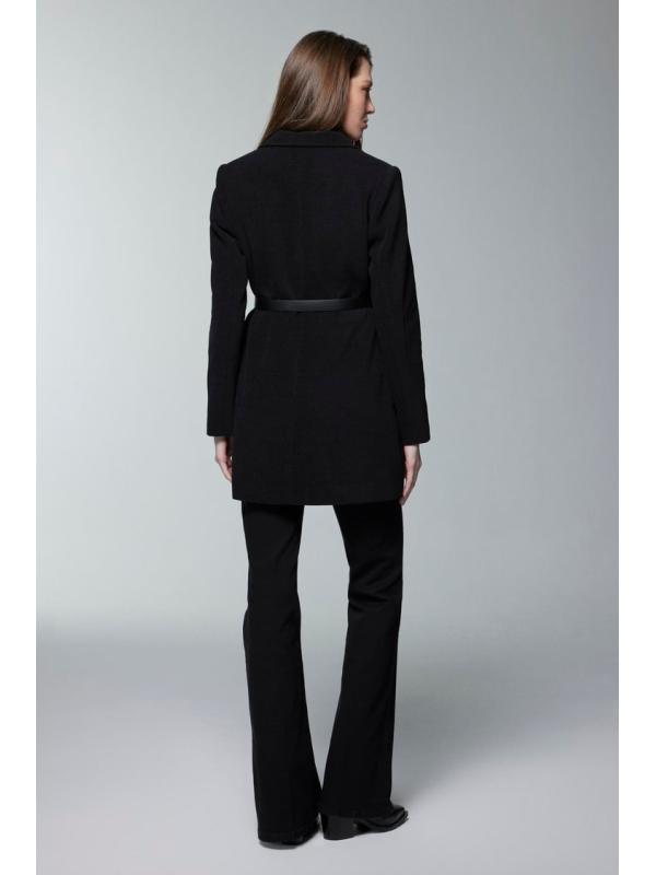 Veste à double boutonnage ceinturée C-0170