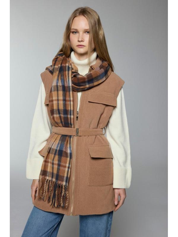 Gilet Y-0097 à poche à poches et détaillées ceinturées