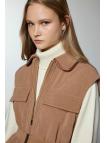 Gilet Y-0097 à poche à poches et détaillées ceinturées