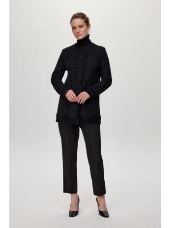 Cardigan Col Détaillé boutonné Écru/Or HR-0032