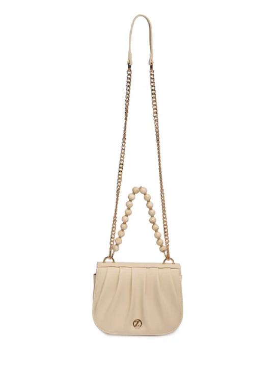 Sac à main et à bandoulière  avec bandoulière en chaîne et détail de perle Z0030