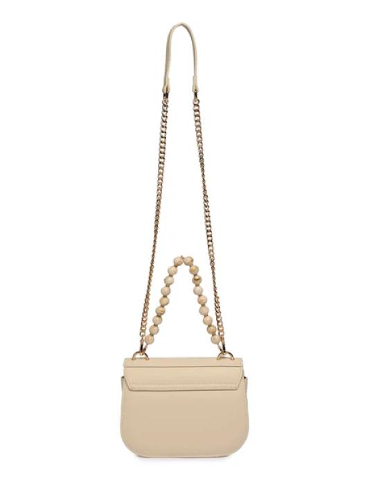 Sac à main et à bandoulière  avec bandoulière en chaîne et détail de perle Z0030