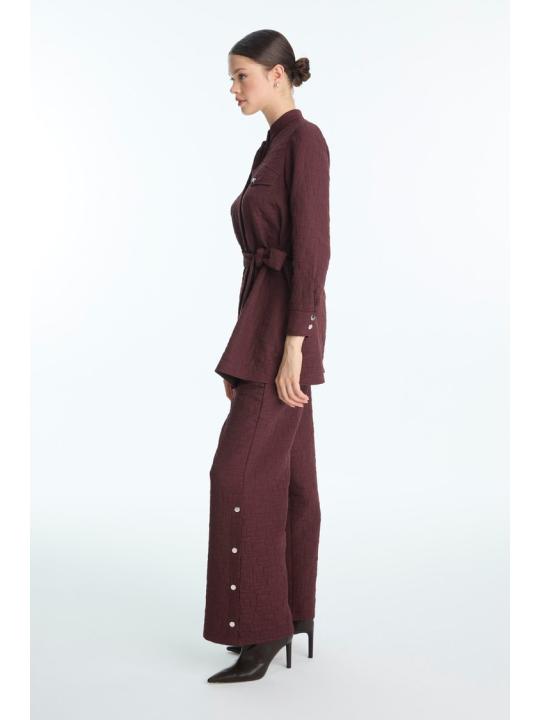 Ensemble double détaillé avec bouton ceinturé TK-1717