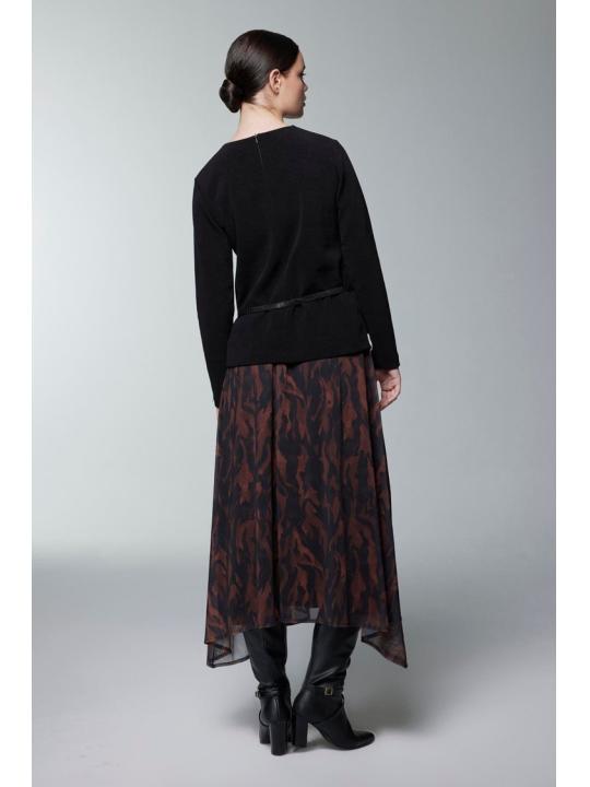  robe avec tricot attaché E-0522