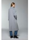 Manteau de chinchilla à double boutonnage 13300