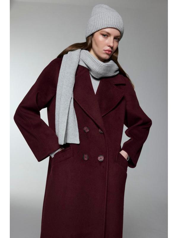 Manteau de chinchilla à double boutonnage 13300