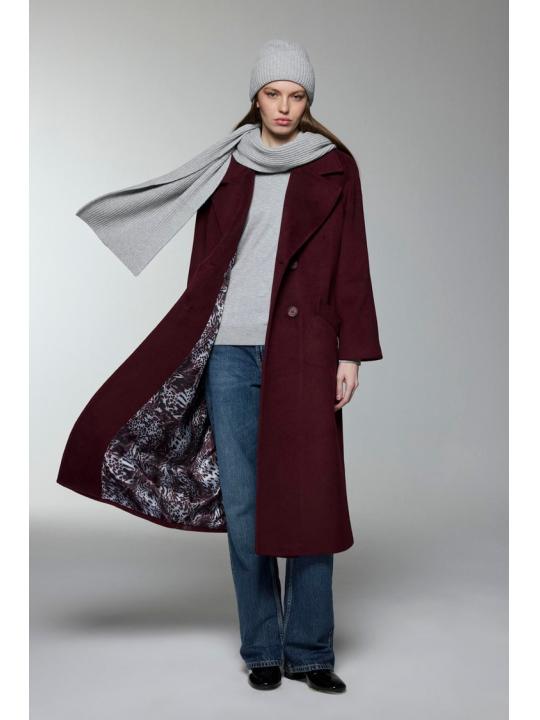 Manteau de chinchilla à double boutonnage 13300