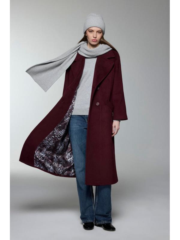 Manteau de chinchilla à double boutonnage 13300