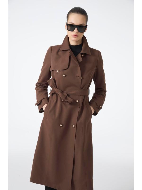 Trench-coat  à col chemise 13751