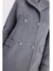 Manteau long à double boutonnage 13570