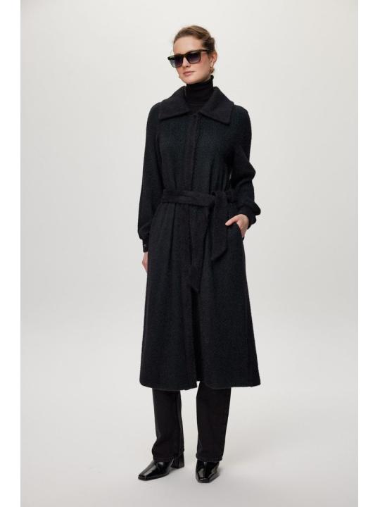 Cardigan Ceinture à capuche détaillée Usure noire/naphthi GC-0221