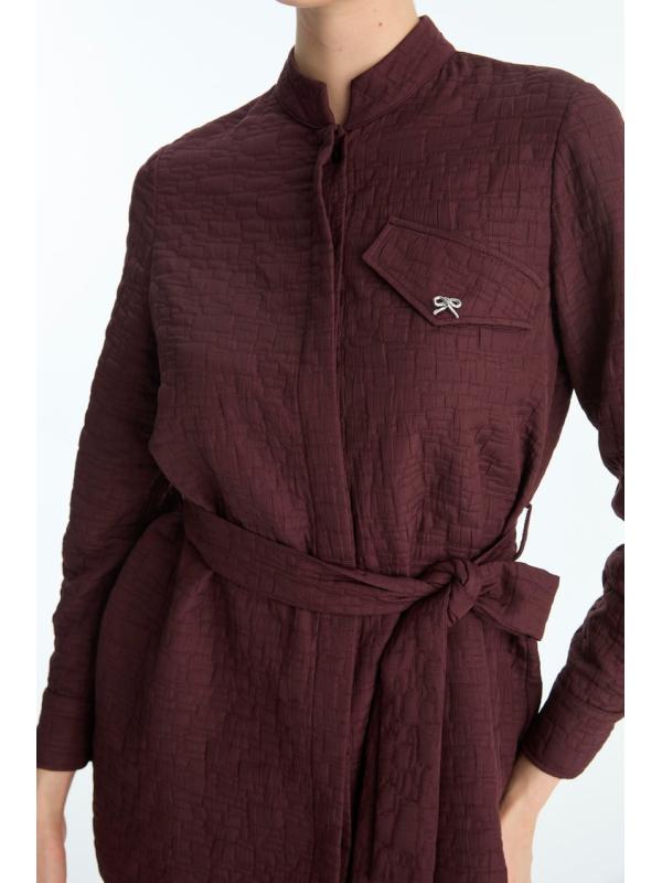 Ensemble double détaillé avec bouton ceinturé TK-1717