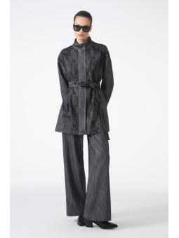 Ensemble deux pièces veste et pantalon ceinturés   TK-1718