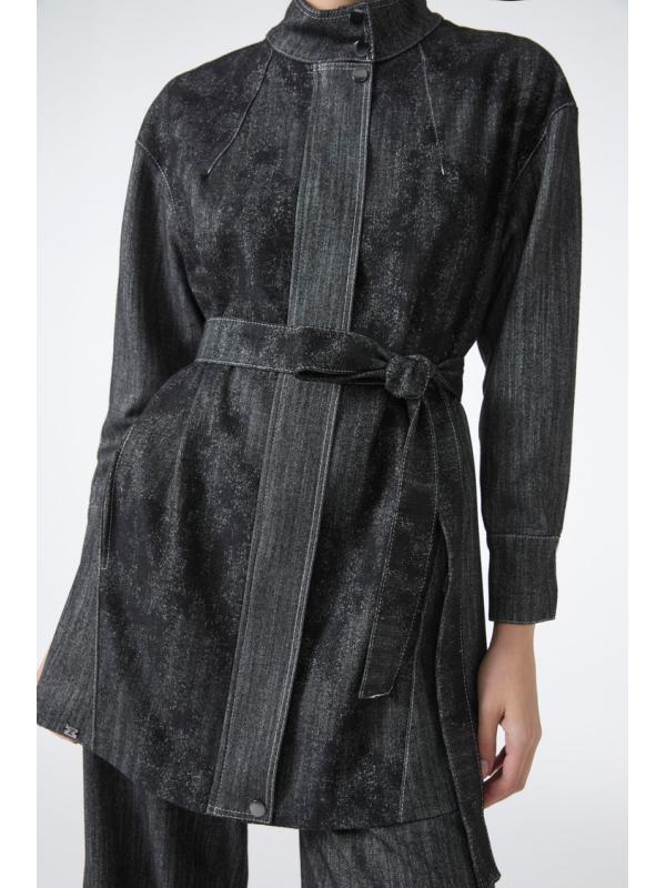 Ensemble deux pièces veste et pantalon ceinturés   TK-1718