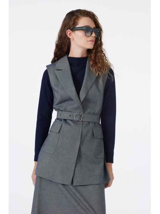 Ensemble double boutonnage et poche détaillée TK-1693