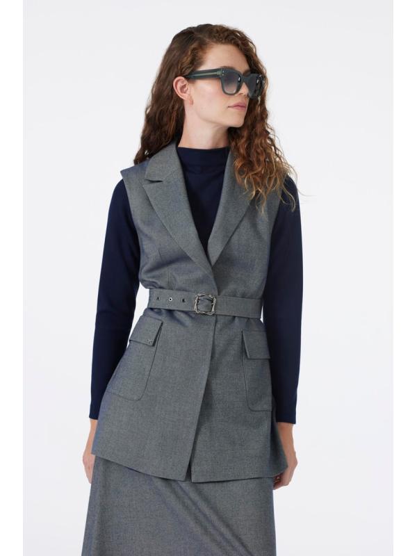 Ensemble double boutonnage et poche détaillée TK-1693