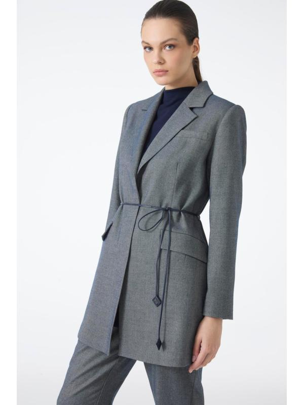 Ensemble combiné détaillé de corde en cuir à double boutonnage TK-1694