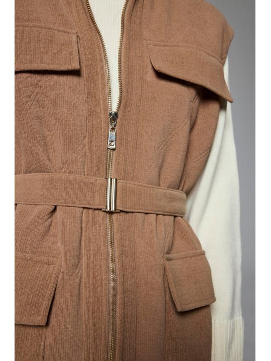 Gilet Y-0097 à poche à poches et détaillées ceinturées