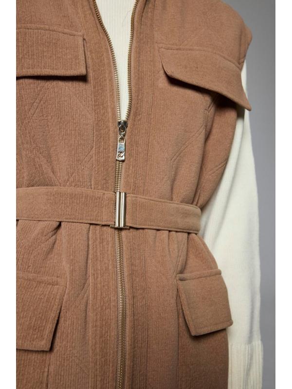 Gilet Y-0097 à poche à poches et détaillées ceinturées