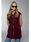Gilet Y-0097 à poche à poches et détaillées ceinturées
