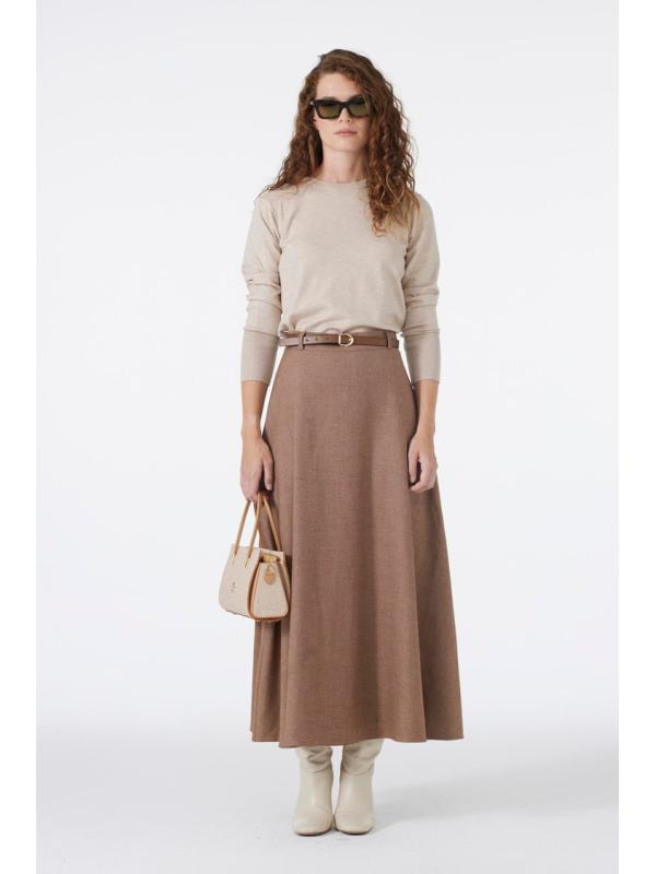 Jupe A Line ceinturée ETK-0158