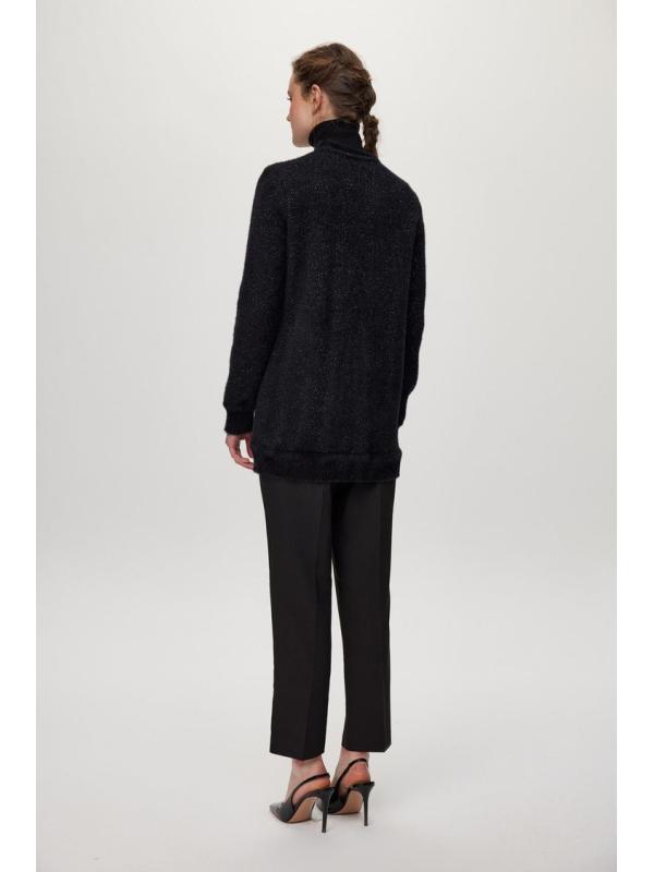 Cardigan Col Détaillé boutonné Écru/Or HR-0032