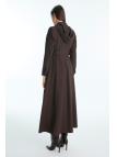 Pardessus à capuche et ceinturée 13955