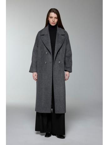 Manteau de chinchilla à double boutonnage 13300