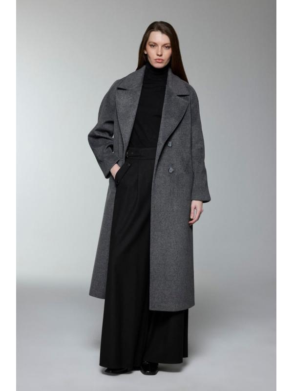 Manteau de chinchilla à double boutonnage 13300