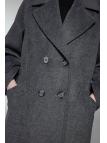 Manteau de chinchilla à double boutonnage 13300