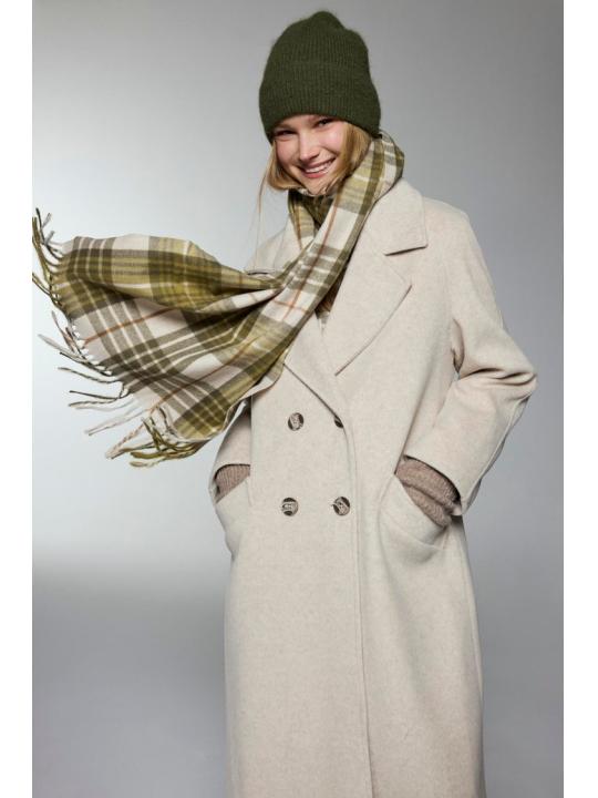 Manteau de chinchilla à double boutonnage 13300