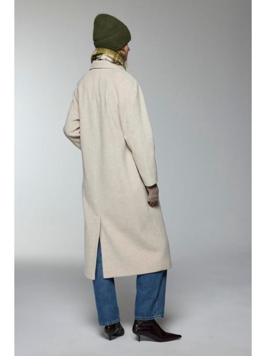 Manteau de chinchilla à double boutonnage 13300