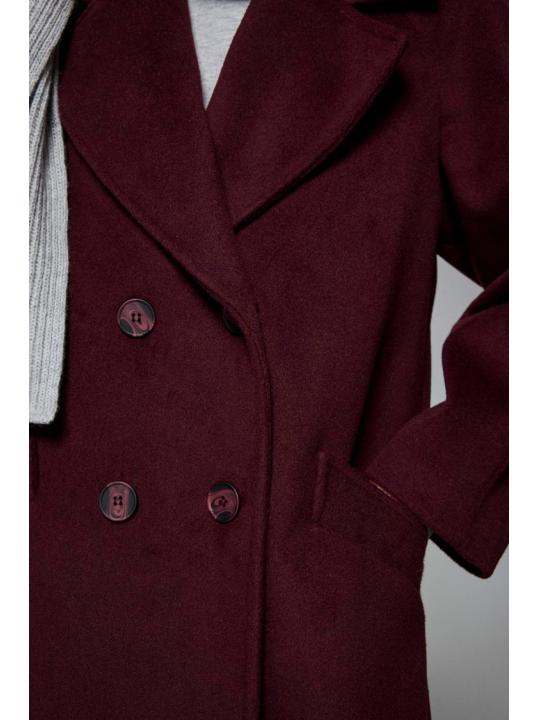 Manteau de chinchilla à double boutonnage 13300