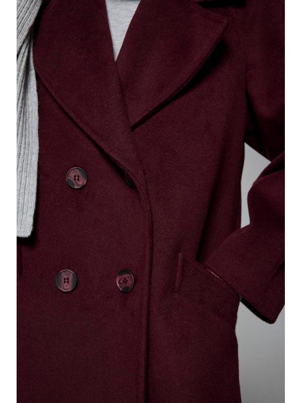 Manteau de chinchilla à double boutonnage 13300