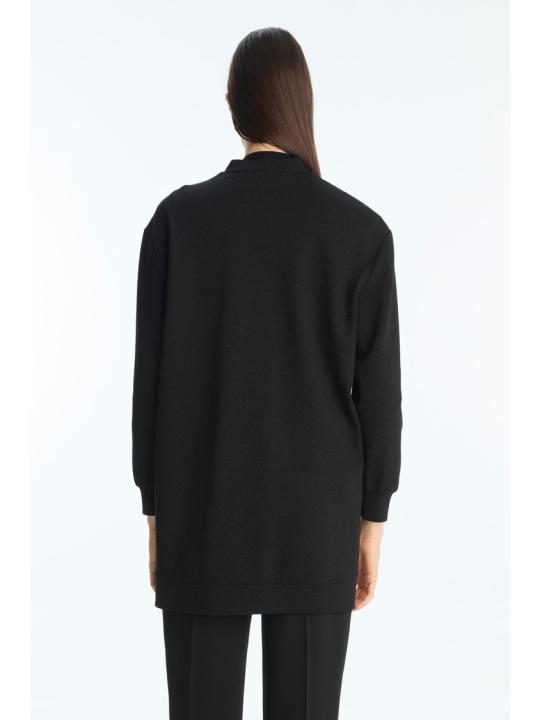 Veste C-0164 à fermeture éclair texturée détaillée