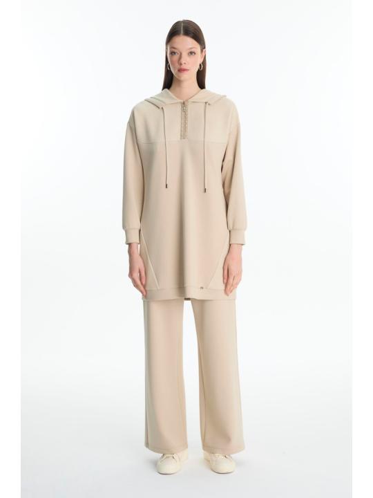 Combinaison double à fermeture éclair à capuche TK-1689