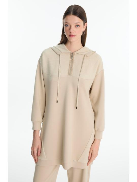 Combinaison double à fermeture éclair à capuche TK-1689