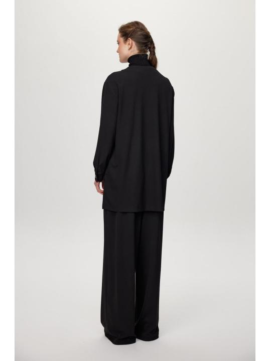 Ensemble deux péces Double jeu noir avec paillettes et détails de boutons TK-1682