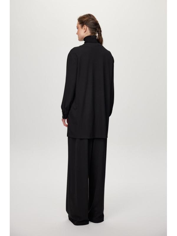 Ensemble deux péces Double jeu noir avec paillettes et détails de boutons TK-1682