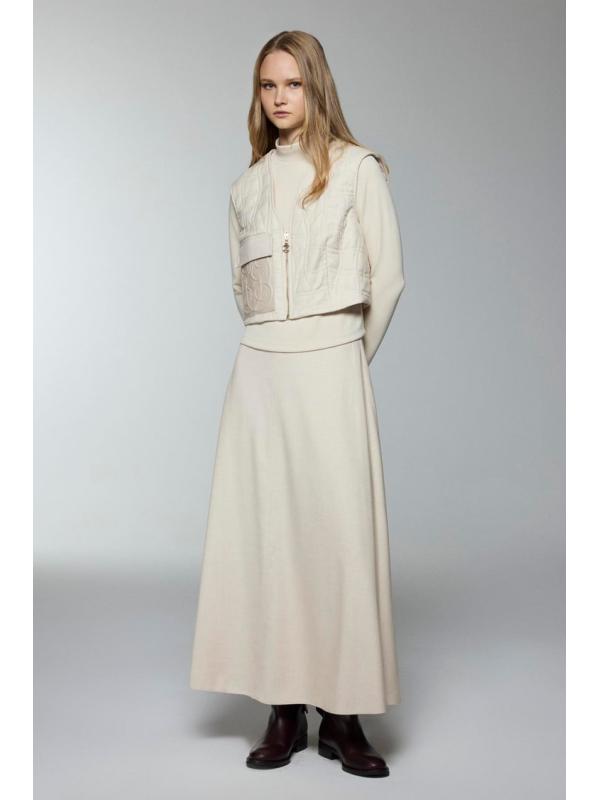 Ensemble trois piéces  combiné triple vanille détaillé à motifs poche TK-1650