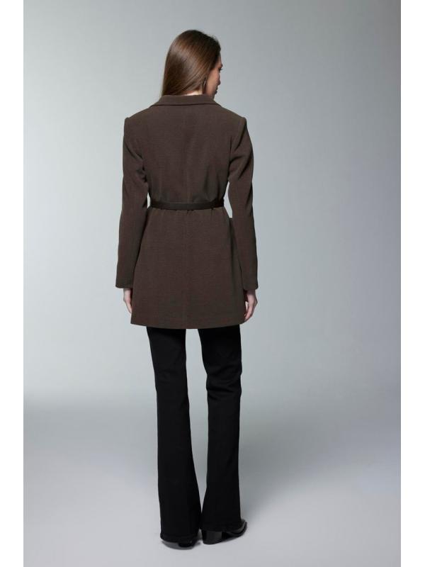 Veste à double boutonnage ceinturée C-0170